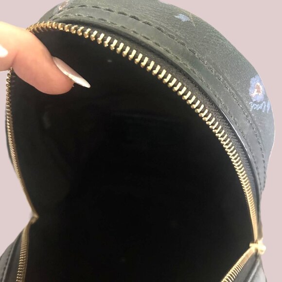 Coach Black Floral Backpack